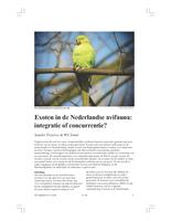 Exoten in de Nederlandse avifauna: integratie of concurrentie?