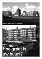 Hoe groot is uw buurt?