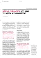 Digitale publicaties: veel naar verwezen, weinig gelezen?