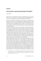 'Restating the Legal Anthropological Discipline' [Bespreking van: Benda-Beckmann, F. von & K. von Benda-Beckmann (2009) The Power of Law in a Transnational World: Anthropological Enquiries. Oxford: Berghahn Books]
