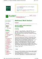 Richtlijnen voor digitale inlichtingen - IFLA Reference Work Section [Nederlandse vertaling van: IFLA Digital Reference Guidelines]