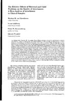 The relative effects of maternal and child problems on the quality of attachment: A meta-analysis of attachment in clinical samples