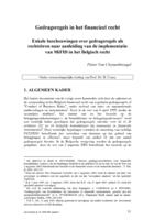 Gedragsregels in het financieel recht. Enkele beschouwingen over gedragsregels als rechtsbron naar aanleiding van de implementatie van MiFID in het Belgisch recht