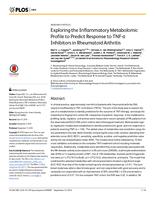 Exploring the Inflammatory Metabolomic Profile to Predict Response to TNF-alpha Inhibitors in Rheumatoid Arthritis