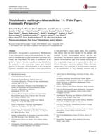 Metabolomics enables precision medicine: "A White Paper, Community Perspective"