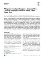 A Sigmoid Functional Response Emerges When Cytotoxic T Lymphocytes Start Killing Fresh Target Cells