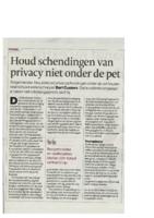 Houd schendingen van privacy niet onder de pet