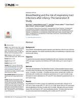 Breastfeeding and the risk of respiratory tract infections after infancy: The Generation R Study.