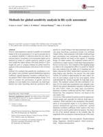 Methods for global sensitivity analysis in life cycle assessment