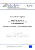 More and more together: Legal family formats for same-sex and different-sex couples in European countries – Comparative analysis of data in the LawsAndFamilies Database