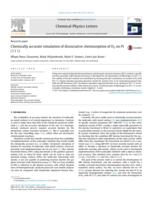 Chemically accurate simulation of dissociative chemisorption of D2 on Pt(111)