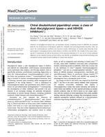 Chiral disubstituted piperidinyl ureas: a class of dual diacylglycerol lipase-alpha and ABHD6 inhibitors