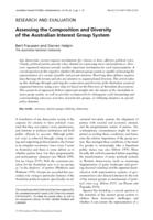 Assessing the Composition and Diversity of the Australian Interest Group System