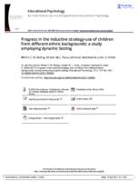 Progress in the inductive strategy-use of children from different ethnic backgrounds: A study employing dynamic testing
