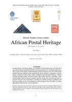 Zanzibar part 1: British-Indian, German and French post offices before 1895