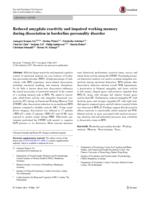 Reduced amygdala reactivity and impaired working memory during dissociation in borderline personality disorder