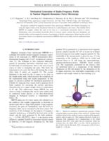 Mechanical generation of radio-frequency fields in nuclear-magnetic-resonance force microscopy