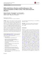 Differential fairness decisions and brain responses after expressed emotions of others in boys with autism spectrum disorders