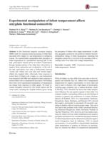 Experimental manipulation of infant temperament affects amygdala functional connectivity