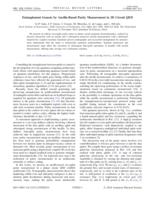 Entanglement Genesis by Ancilla-Based Parity Measurement in 2D Circuit QED