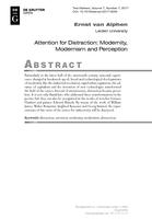 Attention for Distraction: Modernity, Modernism and Perception