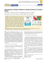 Heterogeneous Catalytic Oxidation of Simple Alcohols by Transition Metals