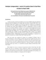 Analyse comparative: Accès à la justice dans le Sud-Kivu et dans le Haut-Uélé