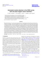 Automated novelty detection in the WISE survey with one-class support vector machines