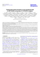 Testing giant planet formation in the transitional disk of SAO 206462 using deep VLT/SPHERE imaging