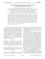 Time scale for adiabaticity breakdown in driven many-body systems and orthogonality catastrophe