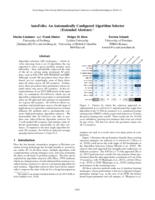 AutoFolio: An Automatically Configured Algorithm Selector (Extended Abstract)