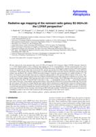 Radiative age mapping of the remnant radio galaxy B2 0924+30: the LOFAR perspective