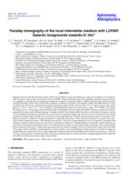 Faraday tomography of the local interstellar medium with LOFAR: Galactic foregrounds towards IC 342