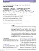 2dFLenS and KiDS: determining source redshift distributions with cross-correlations