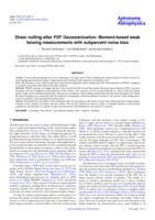 Shear nulling after PSF Gaussianisation: Moment-based weak lensing measurements with subpercent noise bias