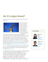 Are ICJ judges biased?