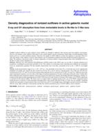 Density diagnostics of ionized outflows in active galactic nuclei. X-ray and UV absorption lines from metastable levels in Be-like to C-like ions