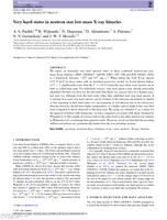 Very hard states in neutron star low-mass X-ray binaries