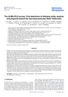 The ALMA-PILS survey: First detections of ethylene oxide, acetone and propanal toward the low-mass protostar IRAS 16293-2422