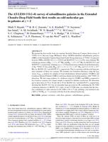 The AT-LESS CO(1-0) survey of submillimetre galaxies in the Extended Chandra Deep Field South: First results on cold molecular gas in galaxies at z~2