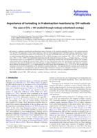 Importance of tunneling in H-abstraction reactions by OH radicals. The case of CH_4 + OH studied through isotope-substituted analogs