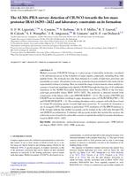 The ALMA-PILS survey: detection of CH3NCO towards the low-mass protostar IRAS 16293-2422 and laboratory constraints on its formation