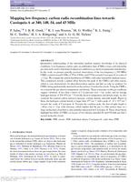 Mapping low-frequency carbon radio recombination lines towards Cassiopeia A at 340, 148, 54, and 43 MHz