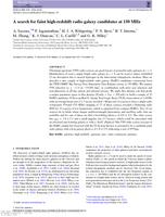 A search for faint high-redshift radio galaxy candidates at 150 MHz