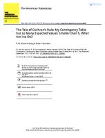 The tale of Cochran's Rule: my contingency table has so many expected values smaller than five. What am I to do?