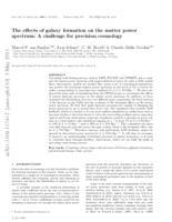 The effects of galaxy formation on the matter power spectrum: A challenge for precision cosmology