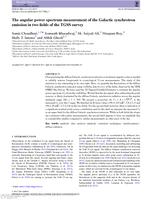 The angular power spectrum measurement of the Galactic synchrotron emission in two fields of the TGSS survey