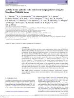 A study of halo and relic radio emission in merging clusters using the Murchison Widefield Array