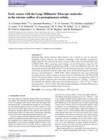 Early science with the Large Millimeter Telescope: molecules in the extreme outflow of a protoplanetary nebula