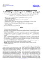 Atmospheric characterization of Proxima b by coupling the SPHERE high-contrast imager to the ESPRESSO spectrograph